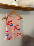zara - leuk topje 'around the world' - 4Y