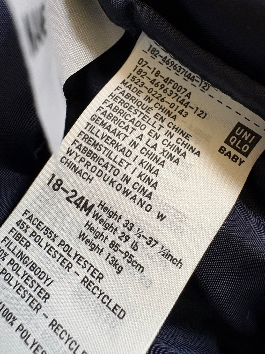Uniqlo - Blauwe Jas - 92 Uniqlo