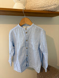 H&M - blauw hemdje - 4/5Y