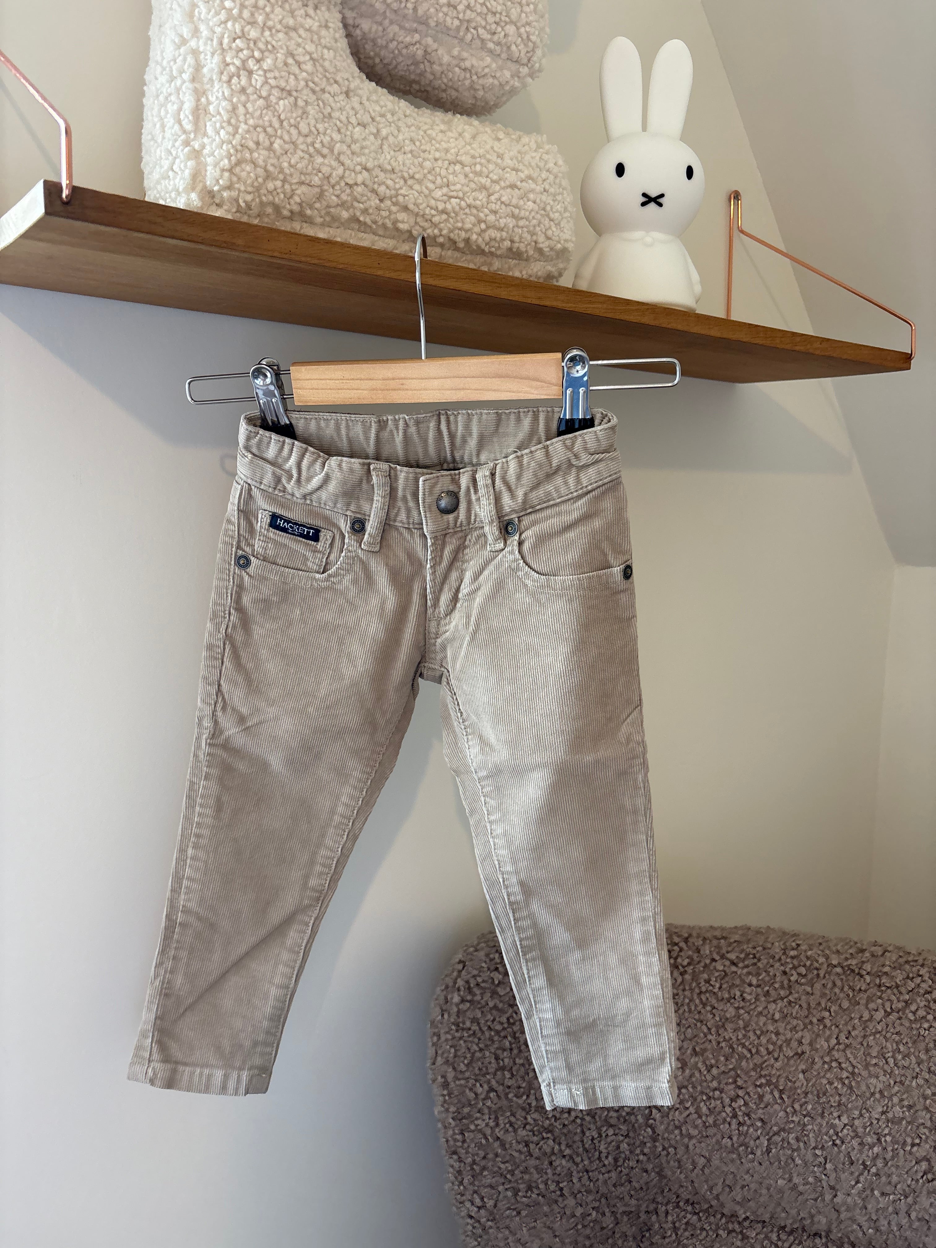 Hackett - beige corduroy broek - 92
