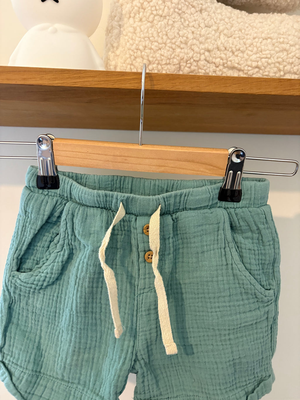 Hema - blauw turquoise tetra shortje - 92