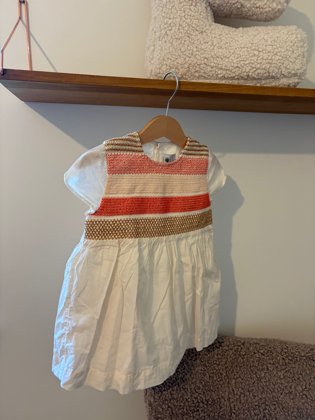 Petit Bateau kleedje oranje details - 81