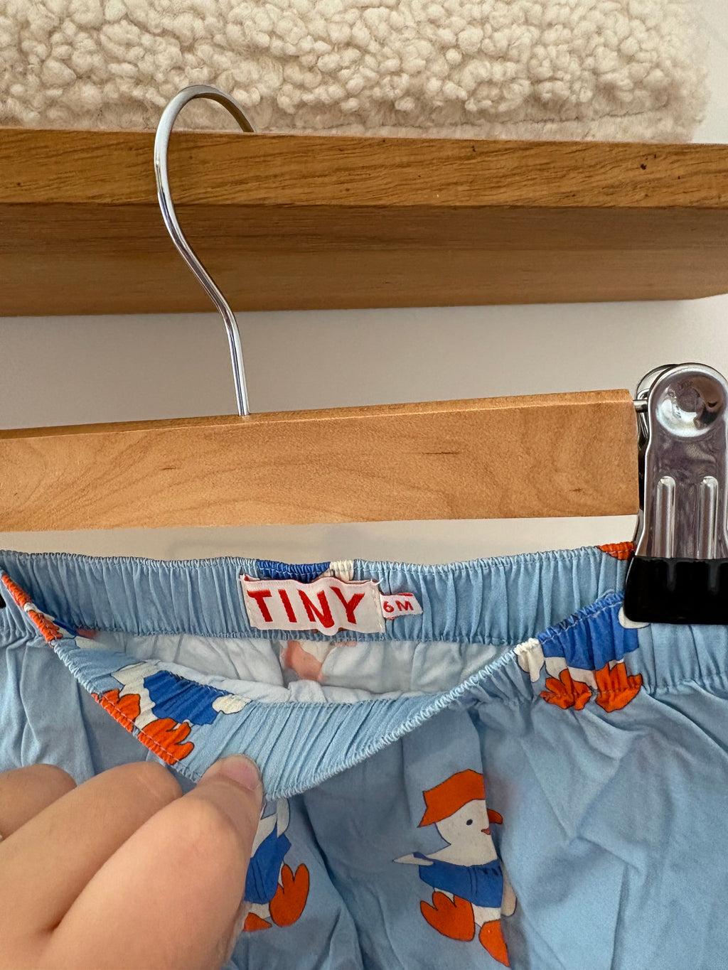 Tiny Cottons - blauw setje eend - 6M