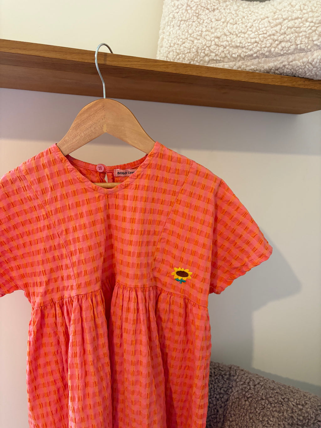 Bobo Choses - oranje jurkje - 4/5Y