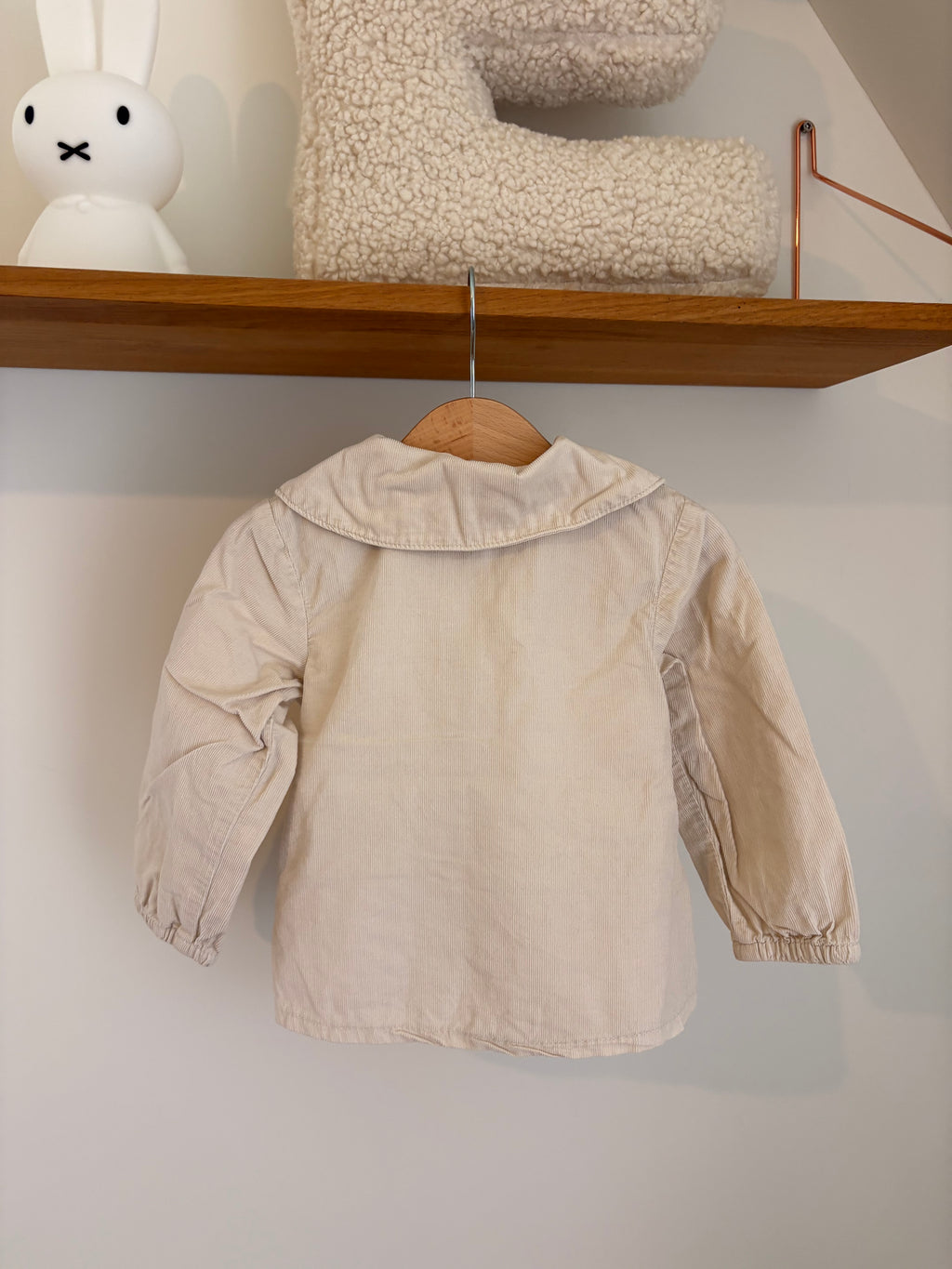 Hema - beige blousje met strikje - 86