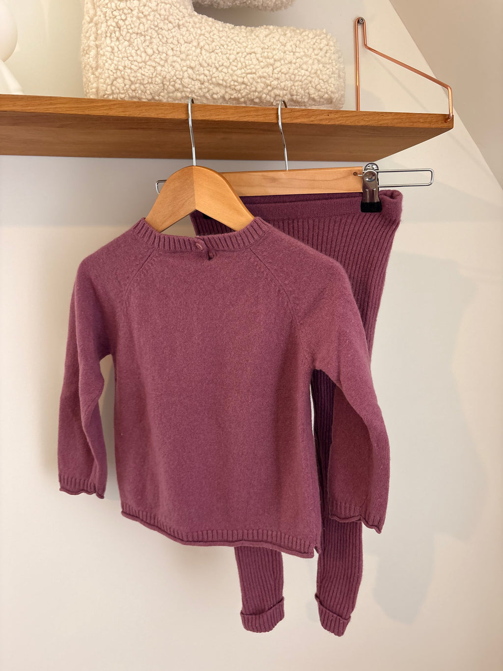 Zara - roze wollen setje - 5Y