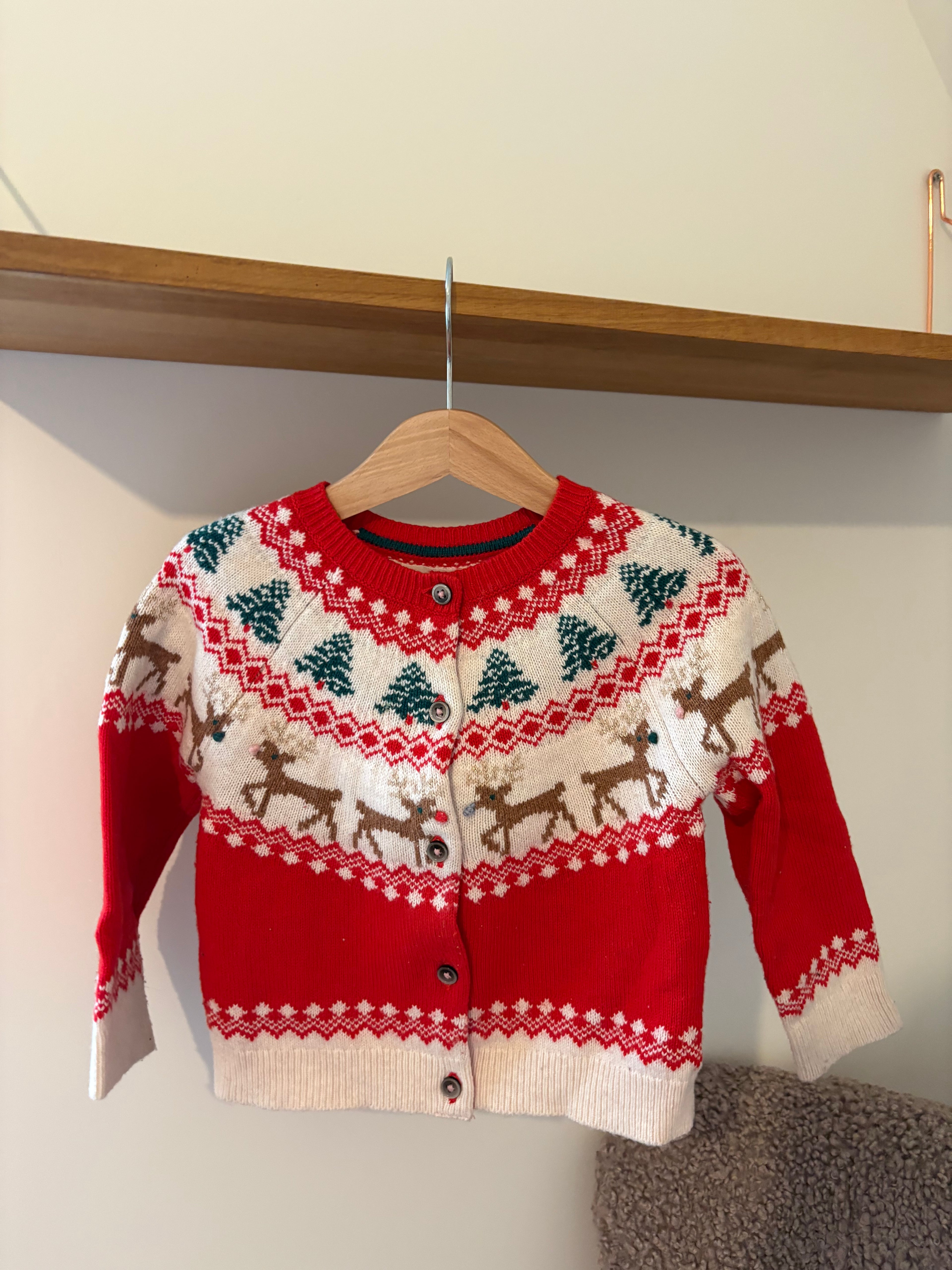 Mini Boden kersttrui - 98