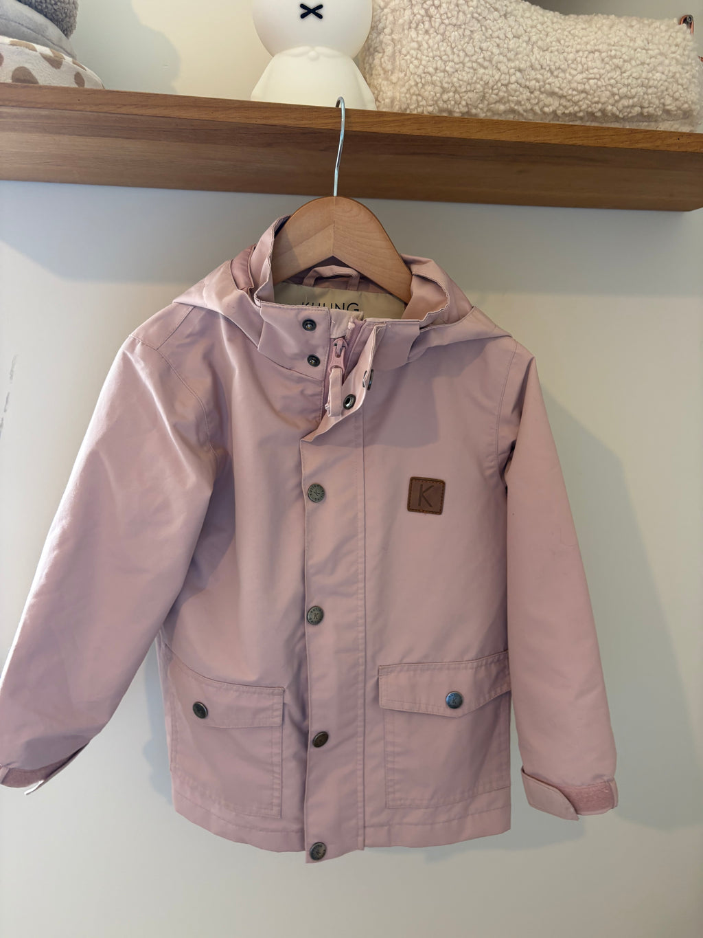 Kuling - roze wind-en regenjas - 110