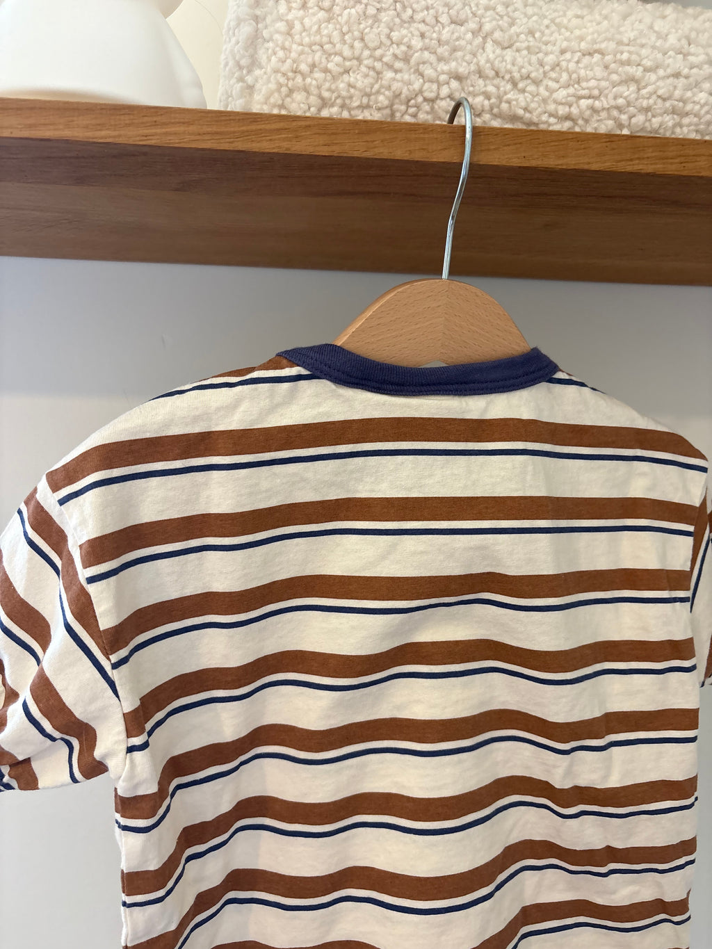 Zara - tshirt bruine streepjes - 92