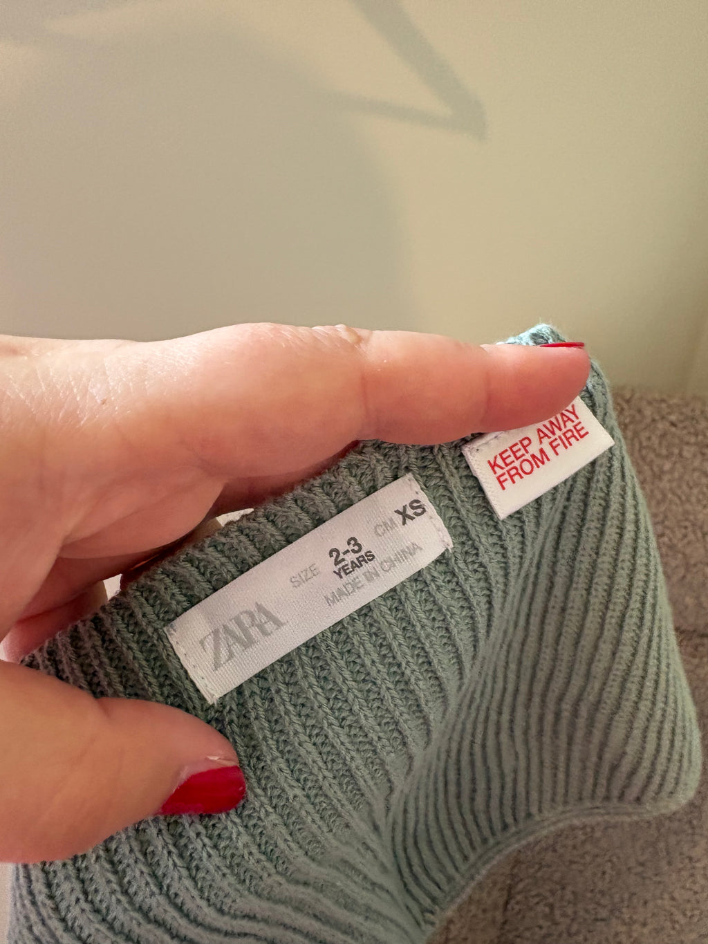 Zara - groen sjaaltje - 2/3y
