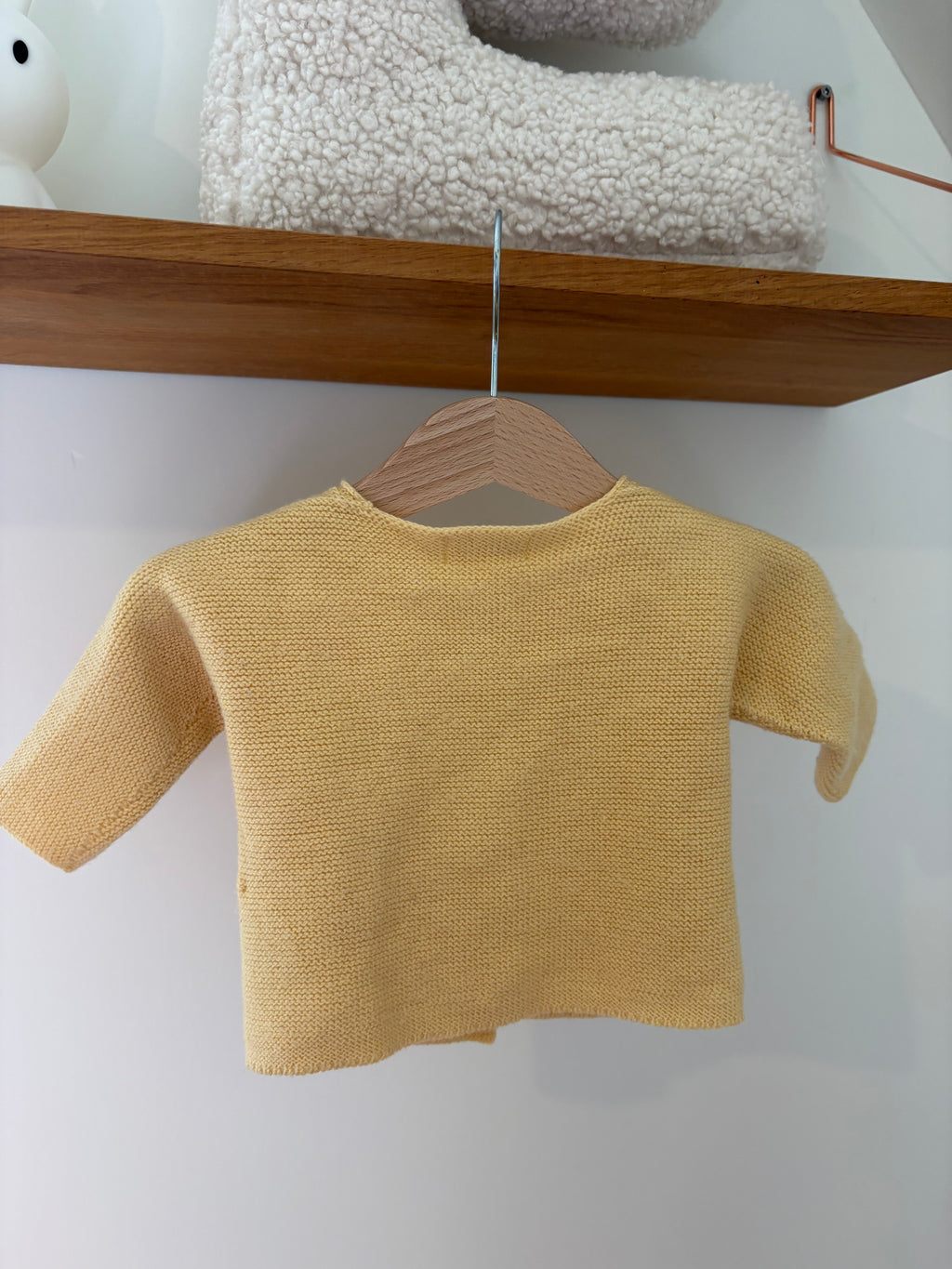 Filou& Friends - geel merinowool truitje - 1/4M
