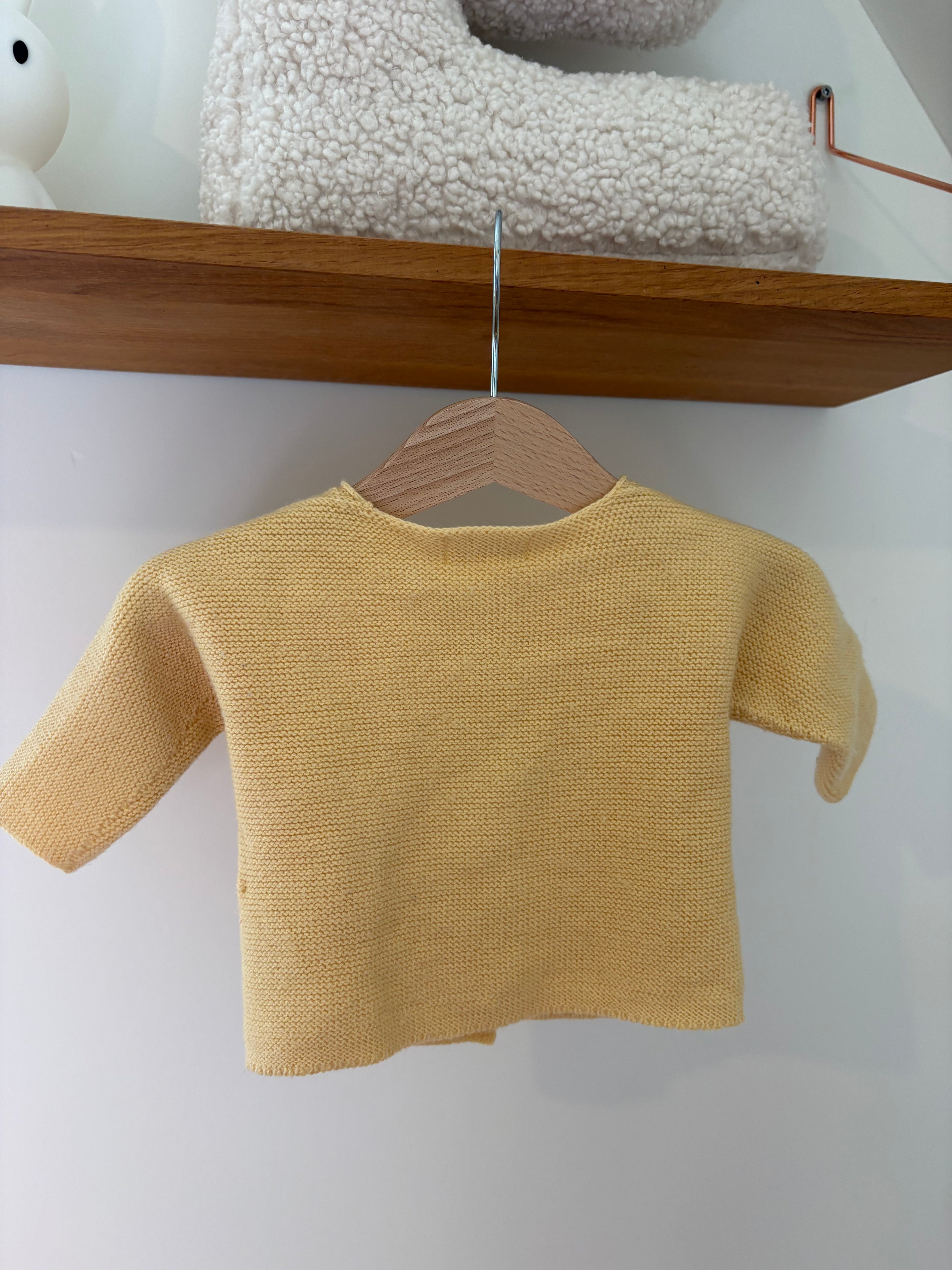 Filou& Friends - geel merinowool truitje - 1/4M