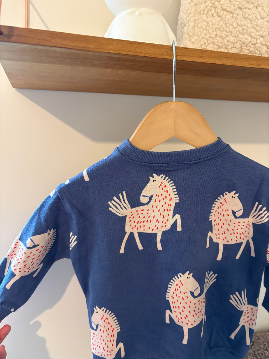 Hema - truitje blauw paard - 74