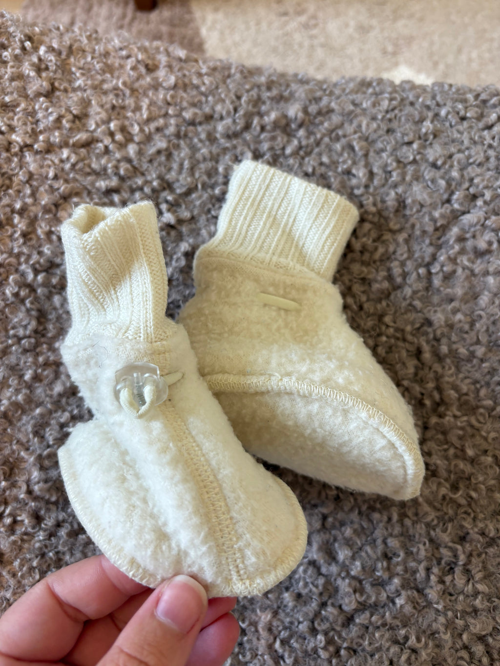 Joha - pantoffelsokjes merinowool- 6/9M