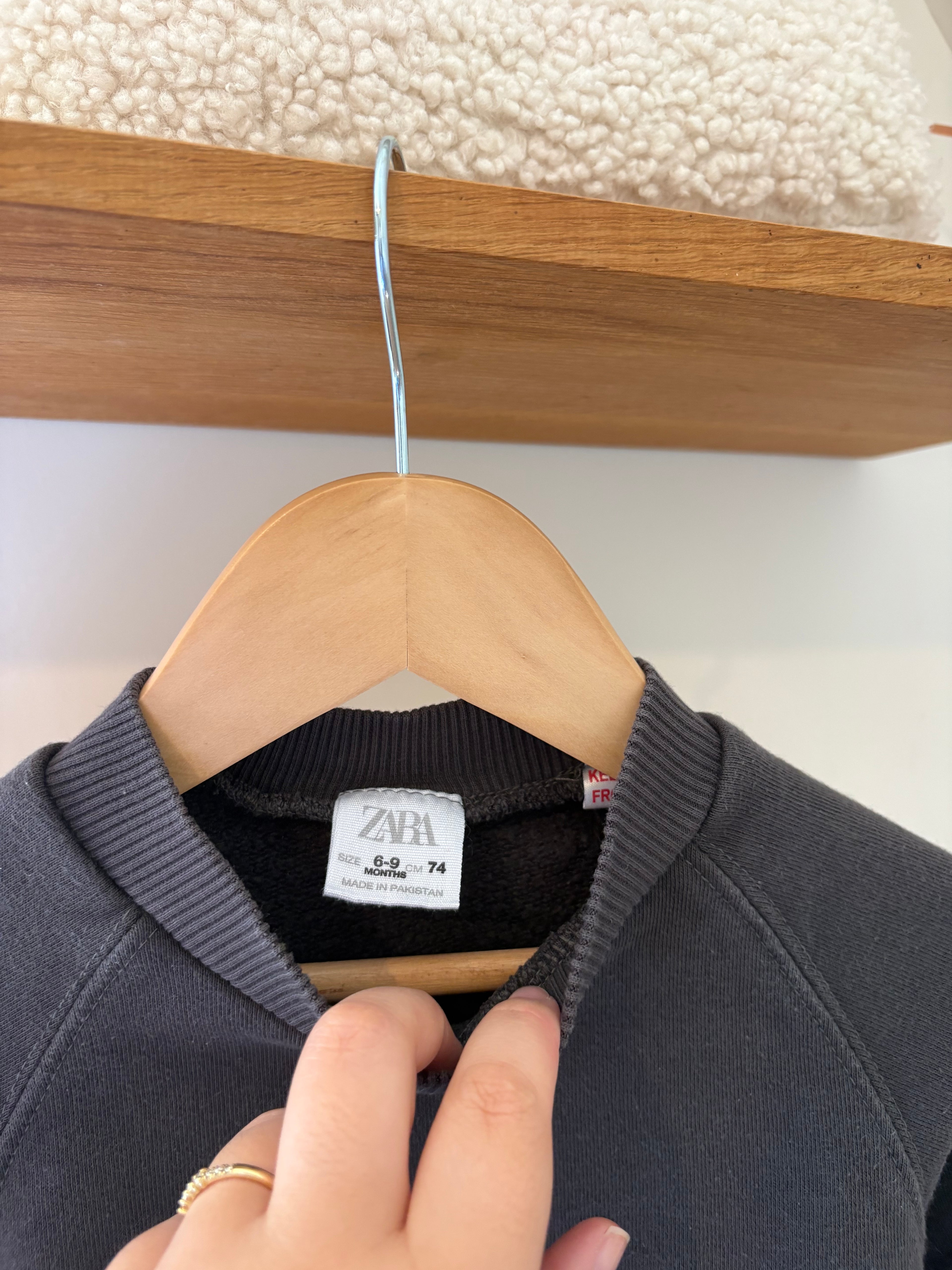 Zara - blauwgrijze sweater - 74