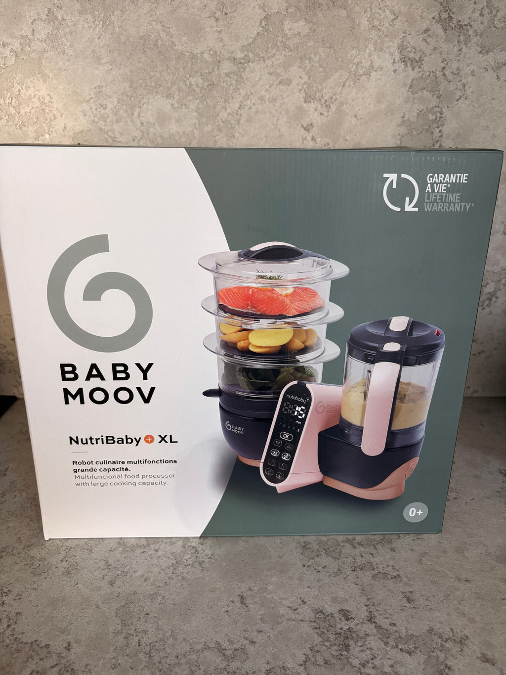 Babymoov - 5-in-1 multifunctionele baby robot Nutribaby(+) XL (inlusief potjes & silicone van Béaba)