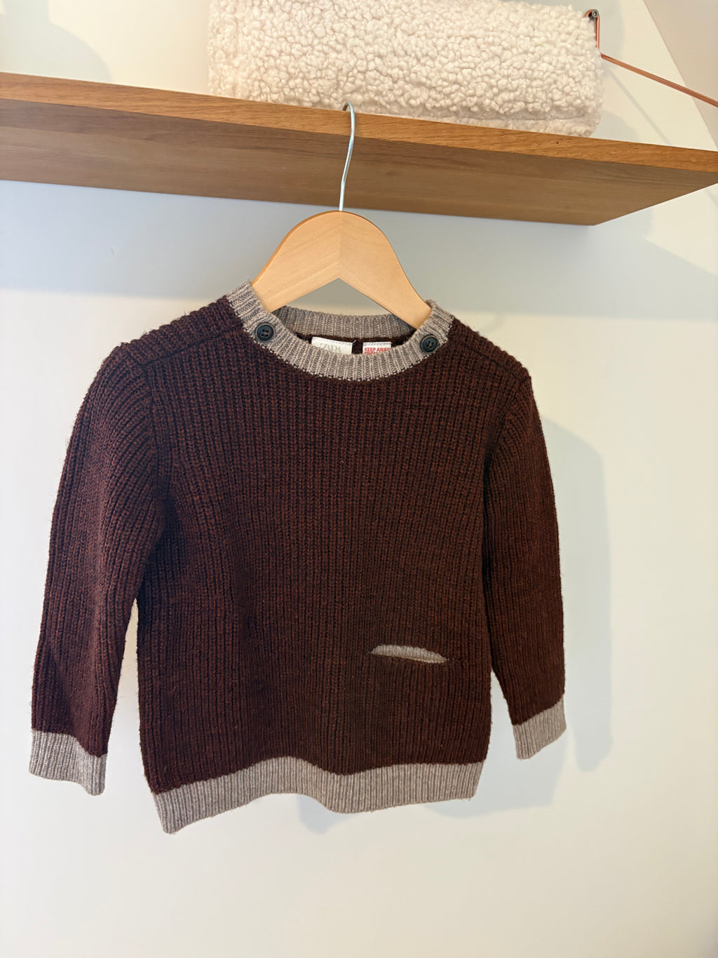 Zara - bordeaux knit - 98
