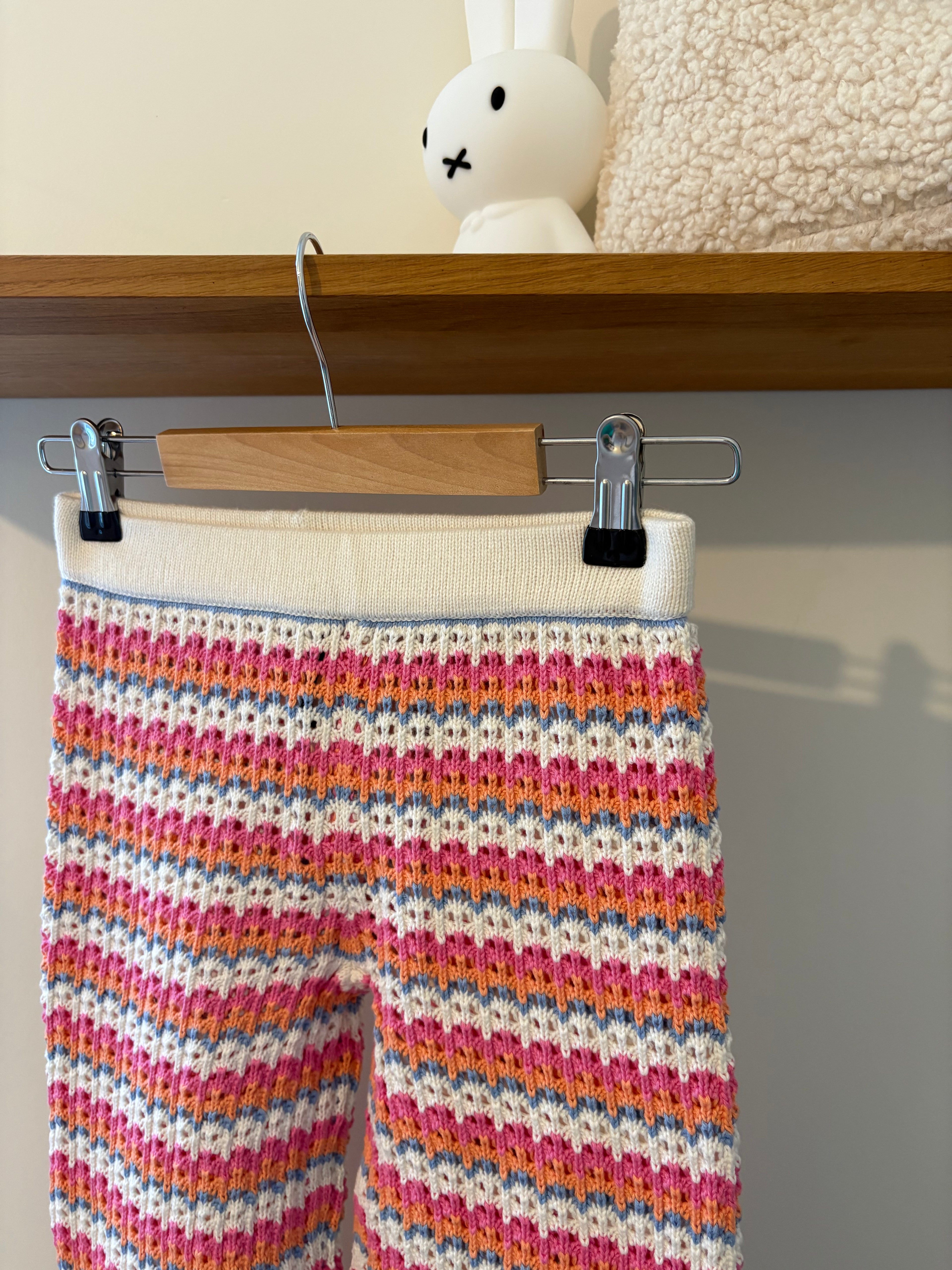 M&S - gehaakte kleurrijke broek - 6Y