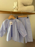 Maison Coco - Setje pastelblauwe & roze  - 2/3Y