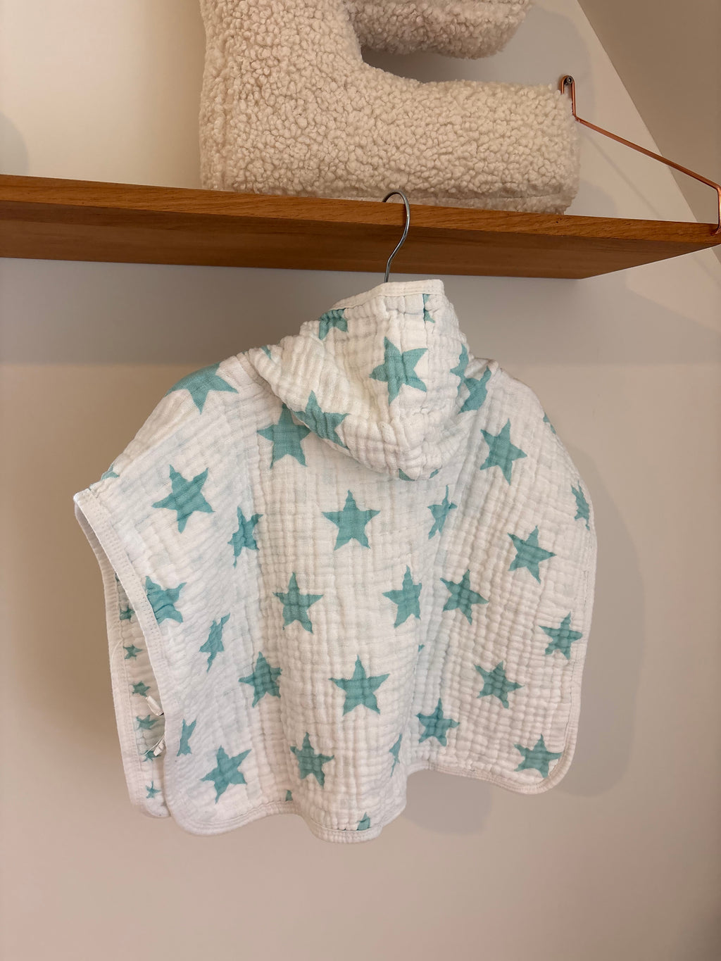 Jollein - tetra poncho blauwe sterren - newborn