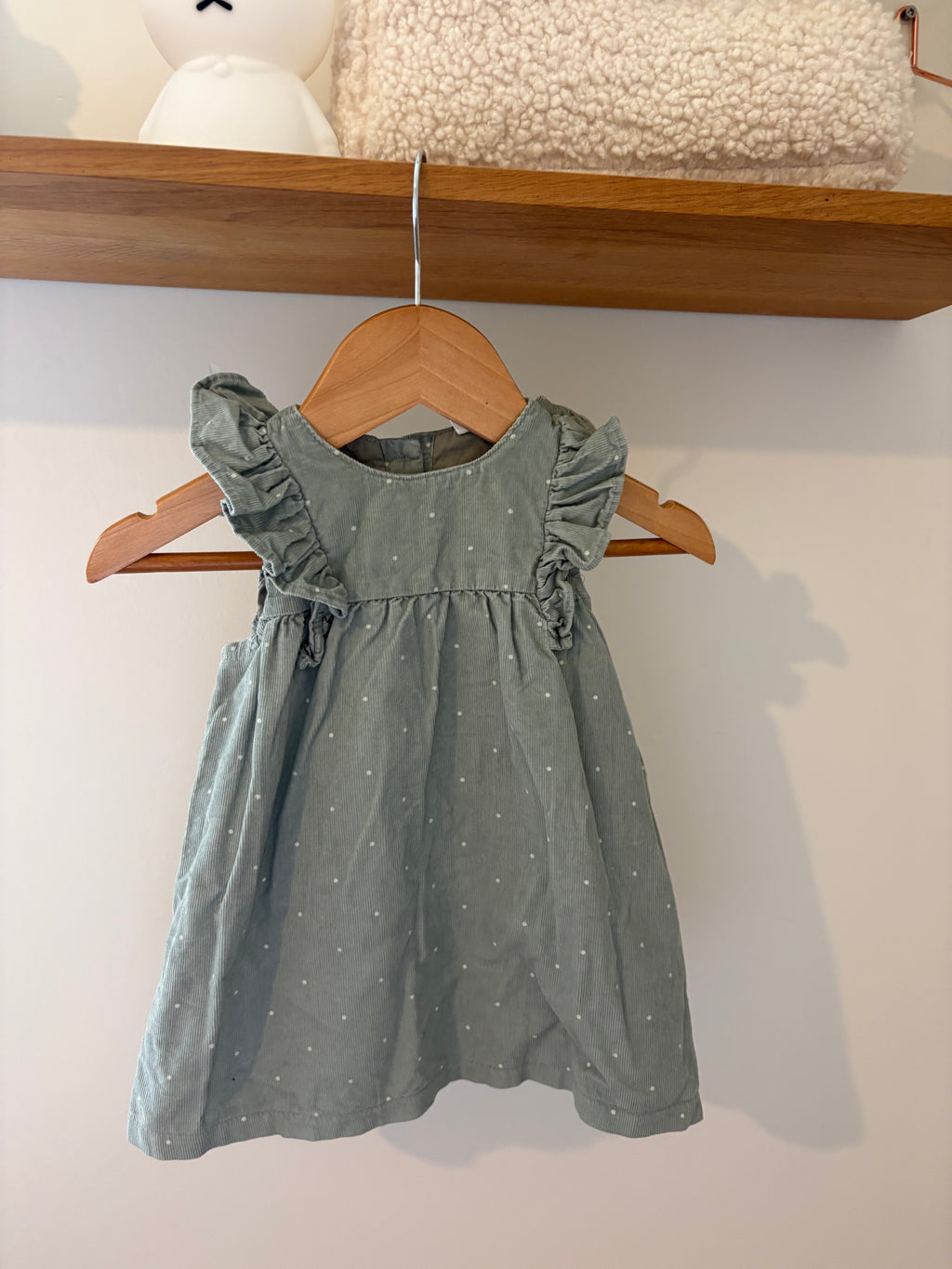 H&M - blauwgroen jrukje in corduroy - 68