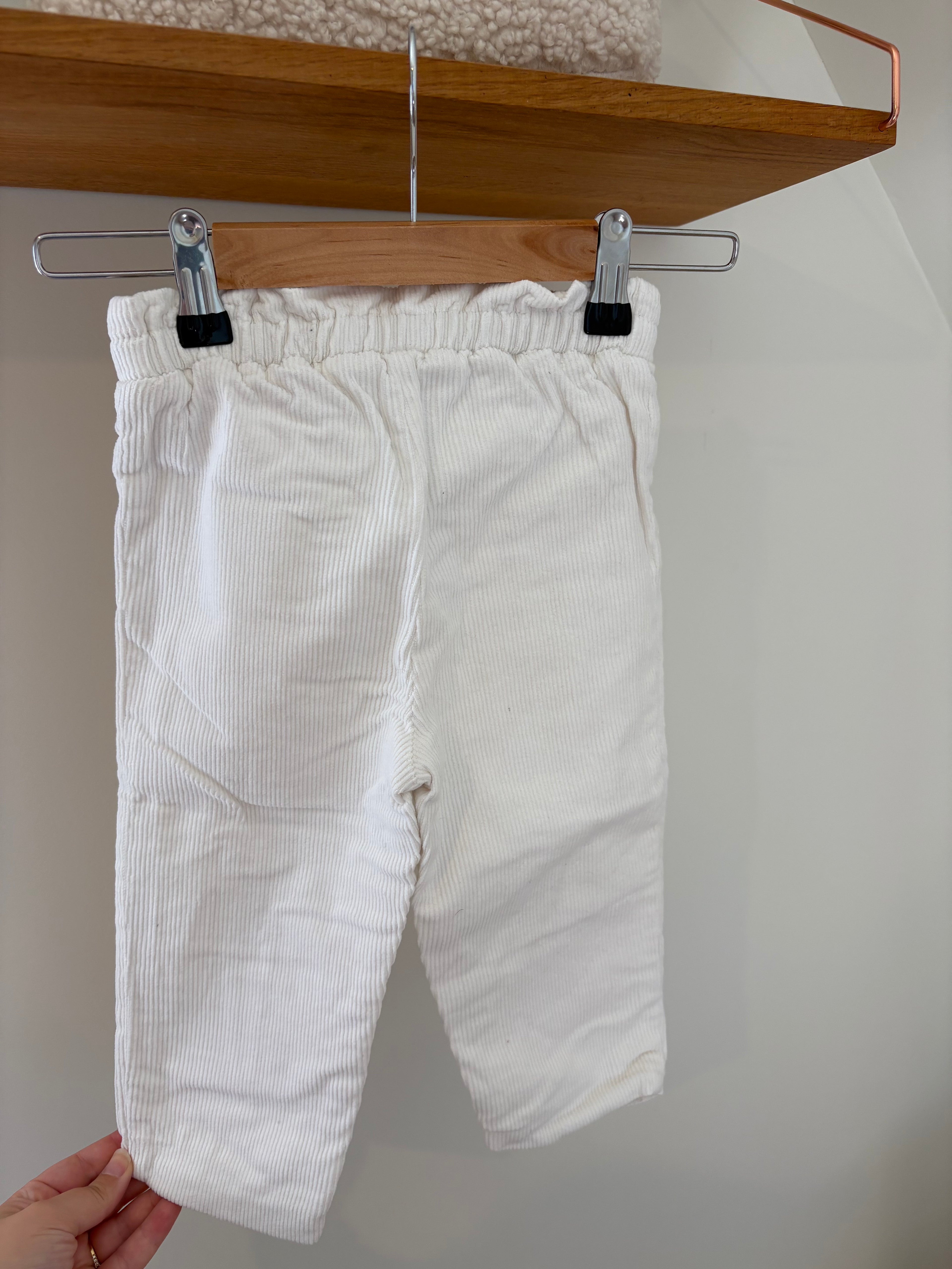 Jacadi - witte corduroy broek - 86