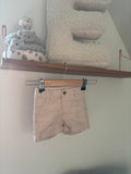 Shortje beige bruine knop - 68 Hema